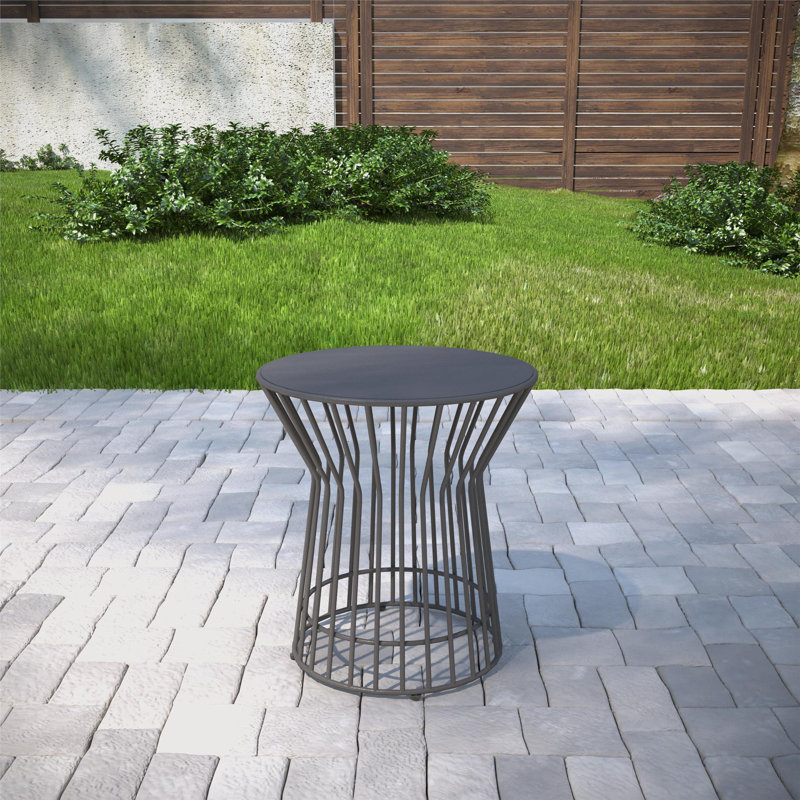 Novogratz Roberta Metal Outdoor Side Table & Reviews Wayfair